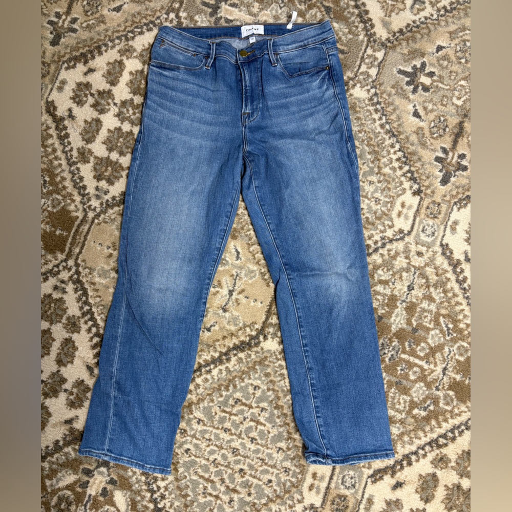 Frame Denim Women's Straight Leg Jeans in Blue